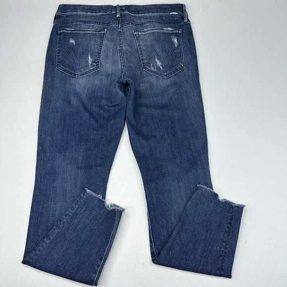 Mother Women's The Looker Ankle Chew Breaking The Law Designer Jeans‎ W30-31/L27